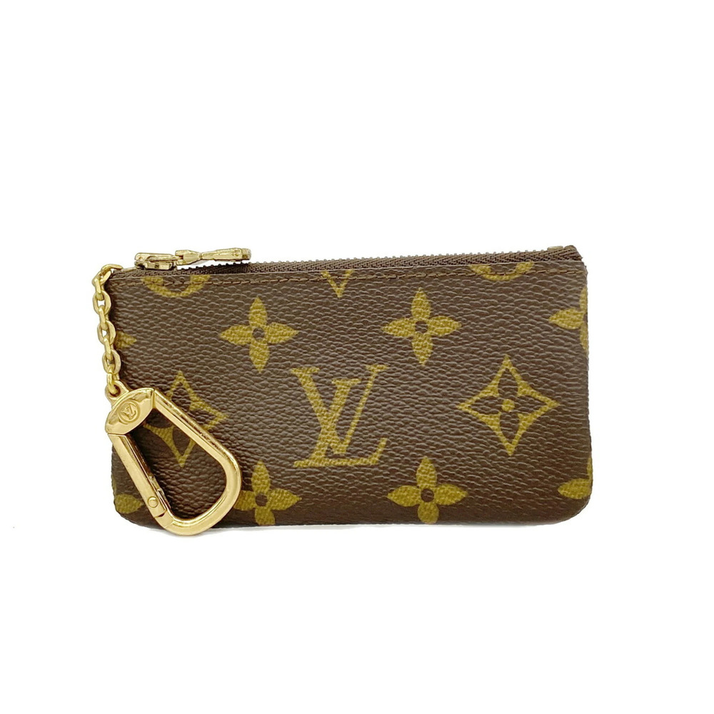 Louis Vuitton Monogram Pochette Clé Wallet/Coin Case M62650 Brown (Men's/Wome...